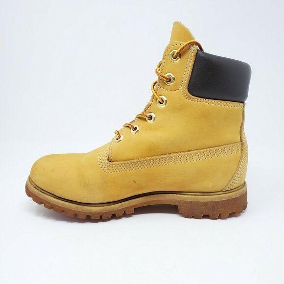 Timberland Linden Woods Combat Leather Boots Waterproof 6M Y2k 90s - Picture 3 of 12